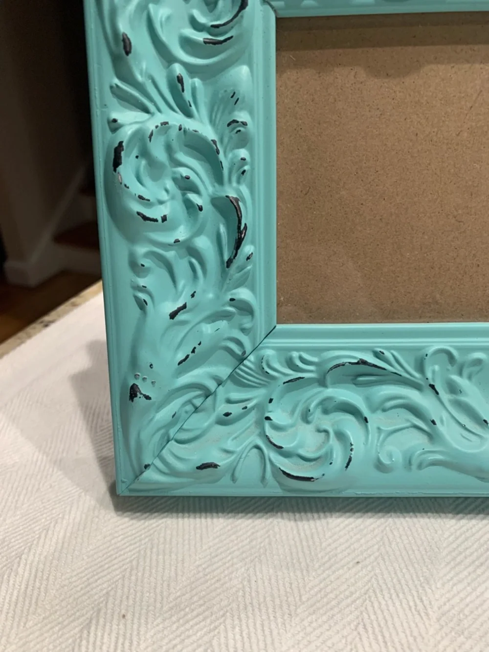 Decorative Turquoise Ornate Photo Frame - Home Accents